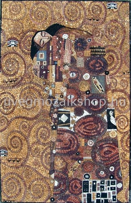 "Austria" Klimt Márványmozaik mozaik kép 